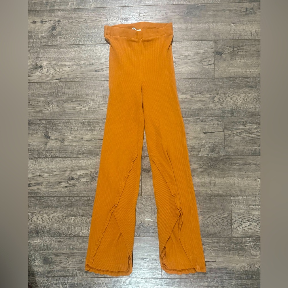 FREE PEOPLE Beach Yellow Pants